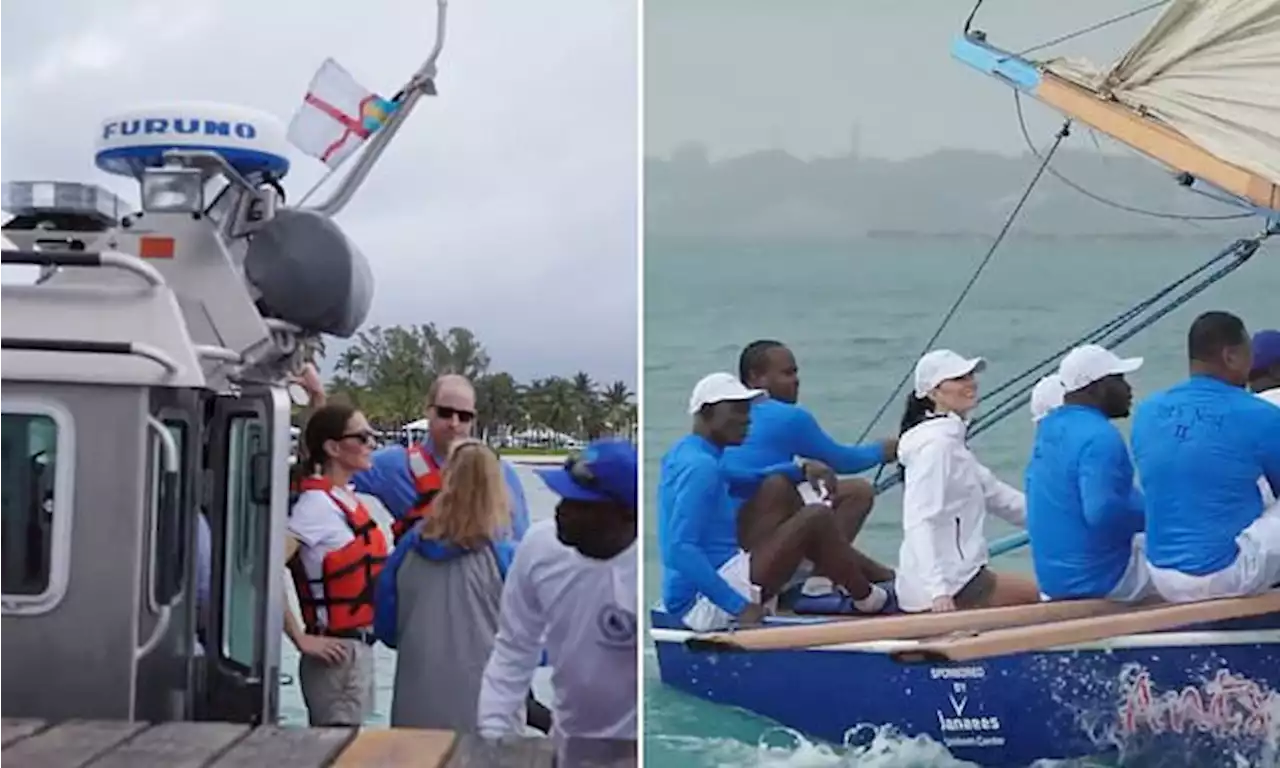 Kate and Prince William show off yachting skills in video from Bahamas