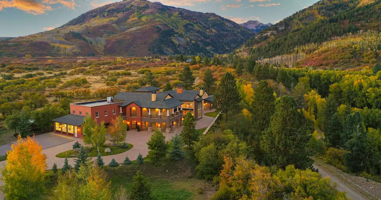 A 175-acre Colorado ranch has a four-story main house and a campground