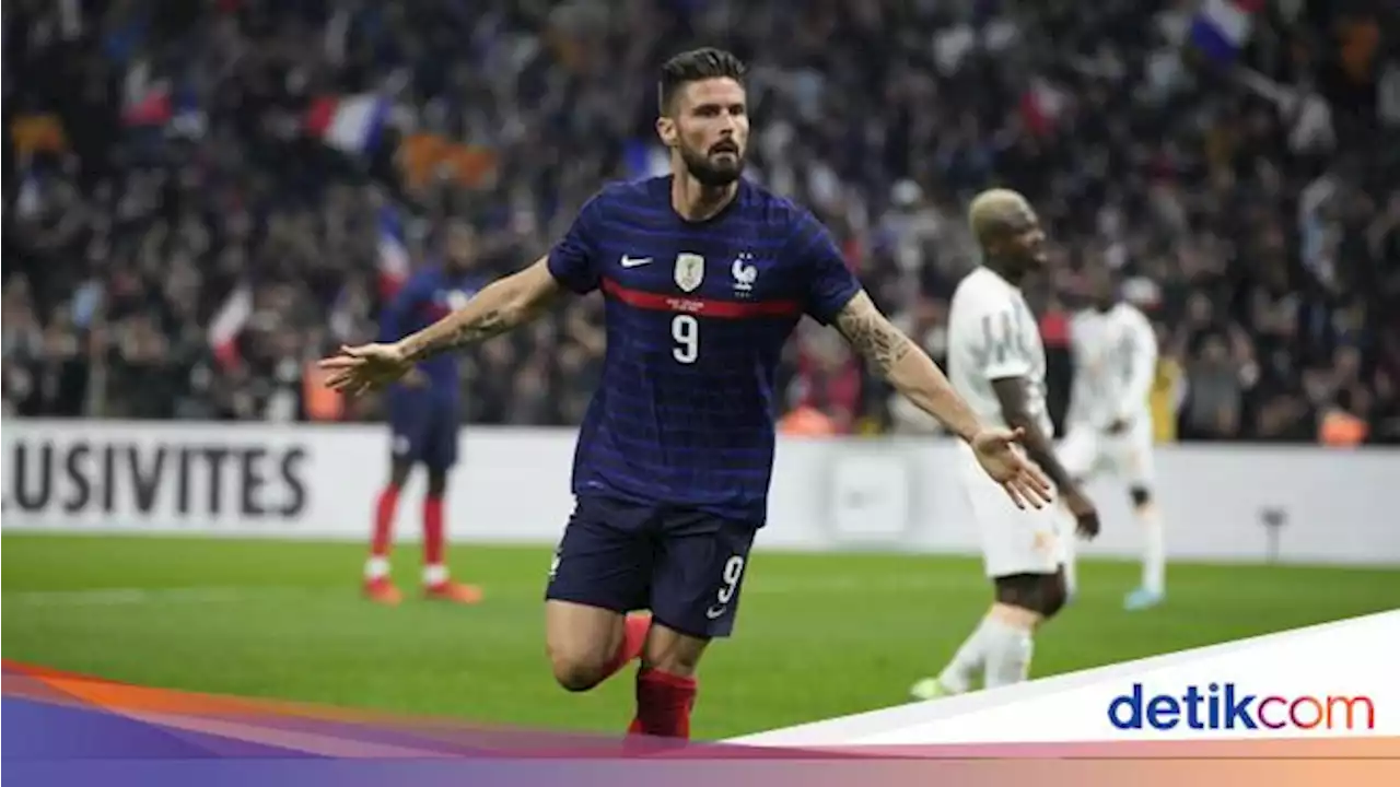 Olivier Giroud Dekati Rekor Thierry Henry di Timnas Prancis