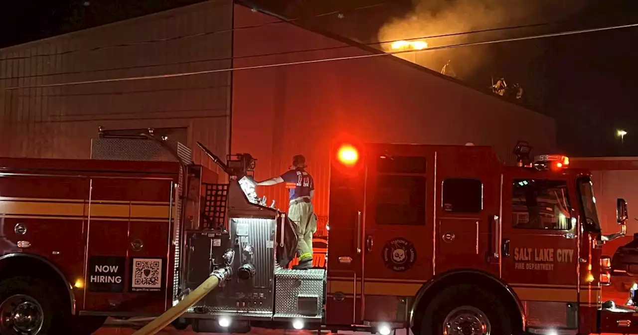 Fire crews knock down two-alarm fire in Salt Lake City