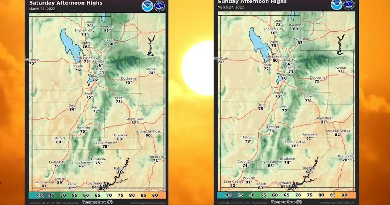 Record temps expected across Utah this weekend