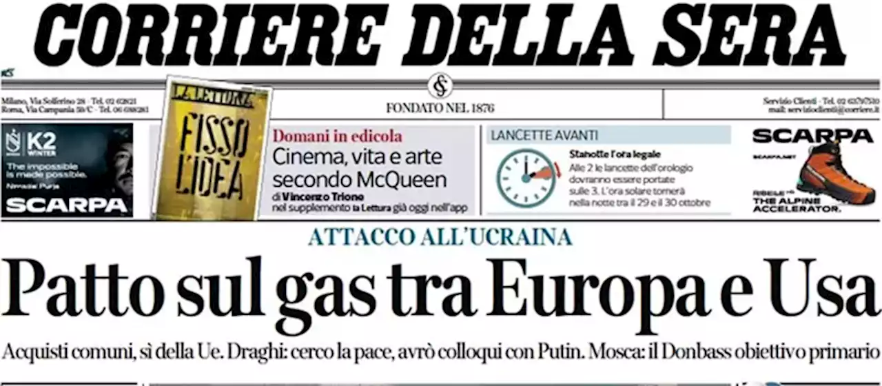 Le prime pagine di oggi - Il Post