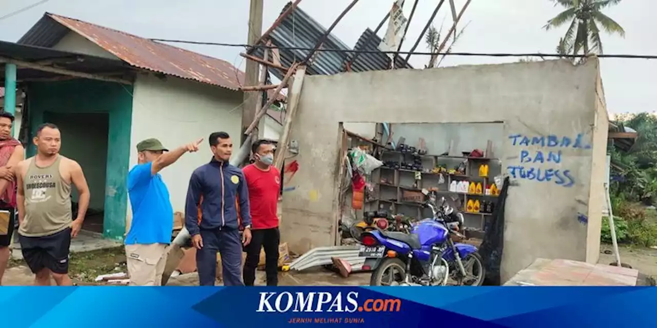 Diterjang Angin Puting Beliung, 80 Rumah hingga Tempat Usaha di Bangka Rusak