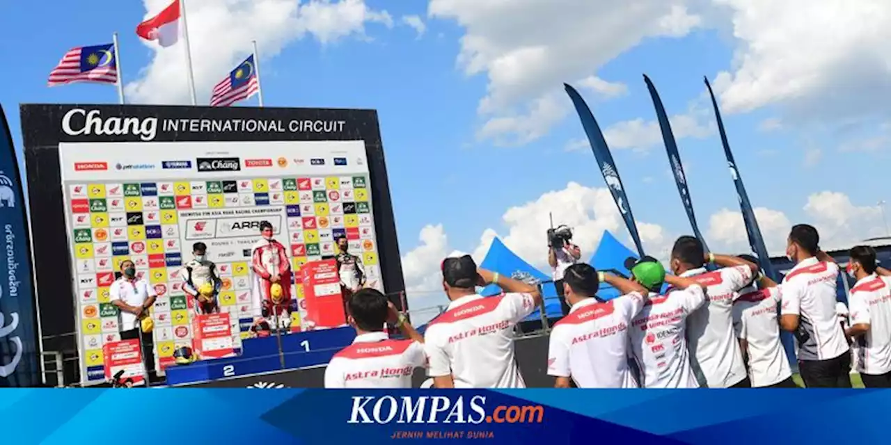 Dua Pebalap AHM Menangi ARRC Buriram, Indonesia Raya Berkumandang