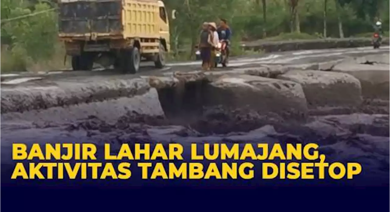 Banjir Lahar Menerjang di Lumajang, Aktivitas Tambang Disetop Sementara