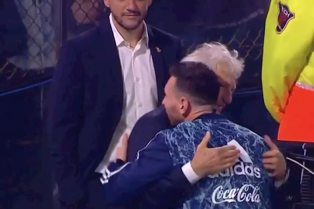 Argentina - Venezuela: cómo fue el saludo de Lionel Messi con José Pekerman