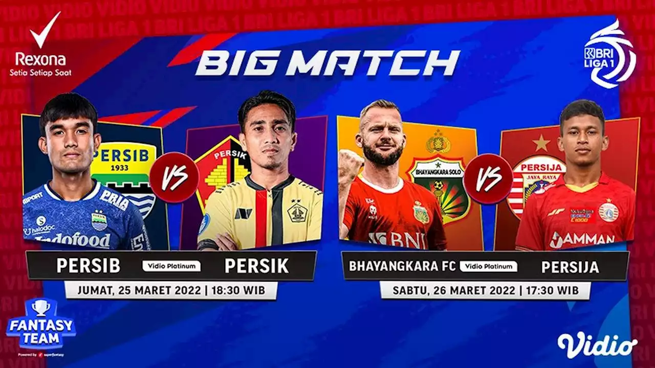 Sedang Berlangsung, Live Streaming BRI Liga 1 Bhayangkara FC vs Persija Jakarta di Vidio