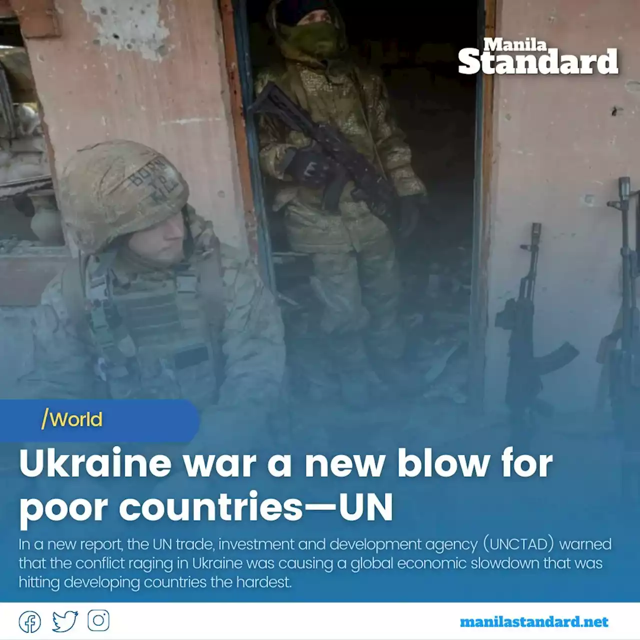 Ukraine war a new blow for poor countries—UN