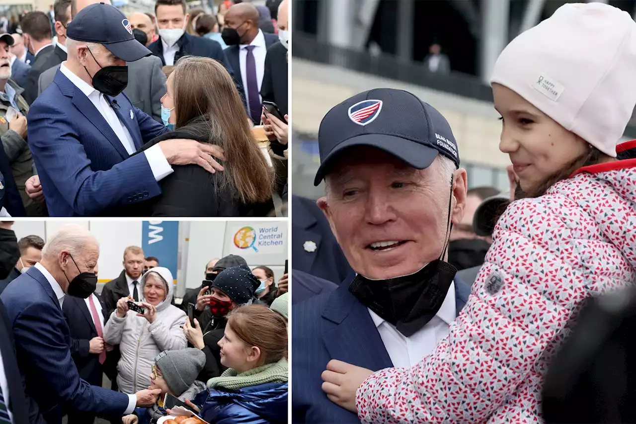 Biden calls Putin ‘a butcher,’ visits Ukrainian refugees in Poland