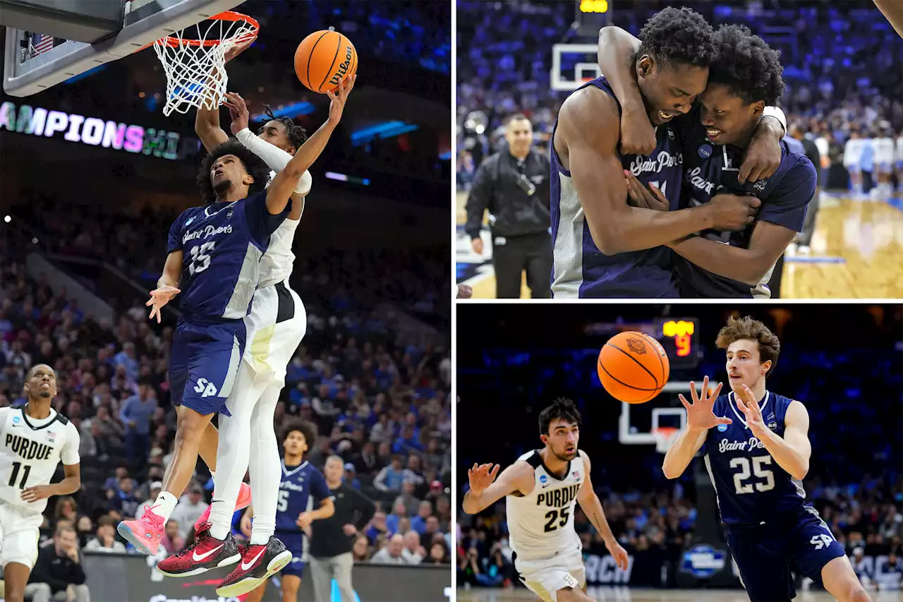 Saint Peter’s beats Purdue to become first 15 seed to reach NCAA tourney Elite Eight