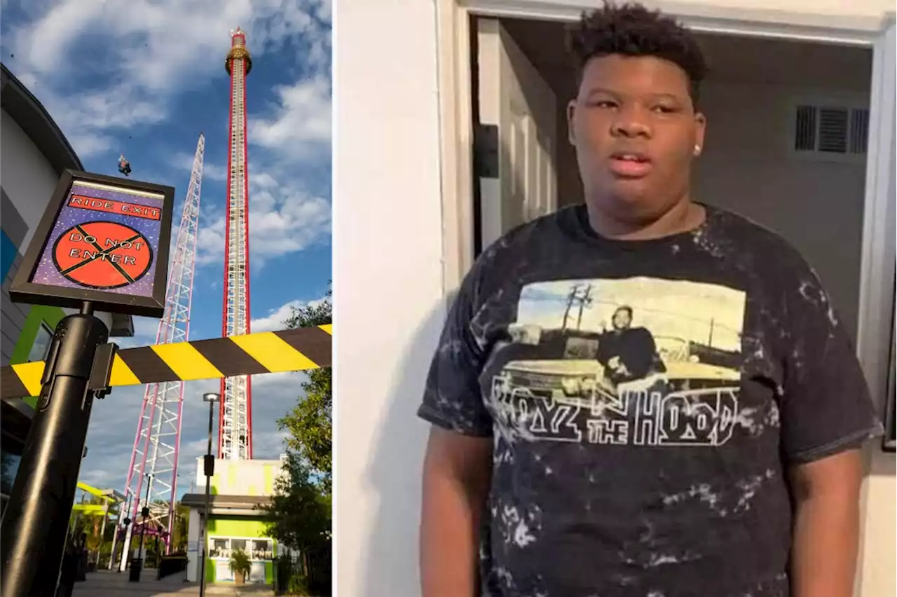 Teen who plunged to his death at amusement park may not have been properly strapped in, 911 call reveals