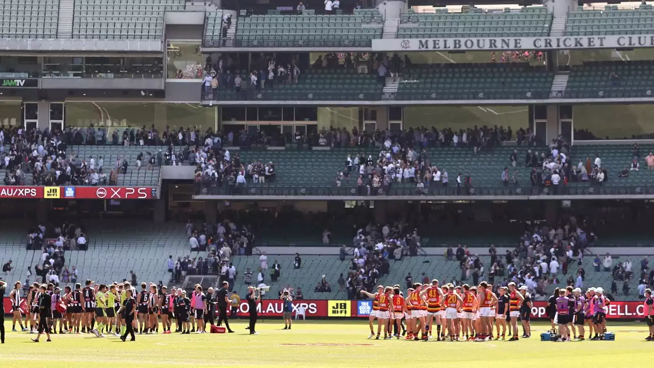 Chaos at the AFL as fans ordered to evaucate
