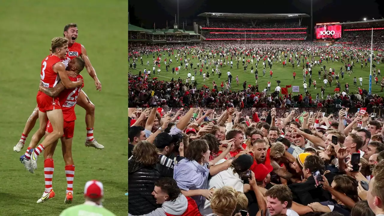 Thousands of footy fans storm SCG as Buddy Franklin makes history