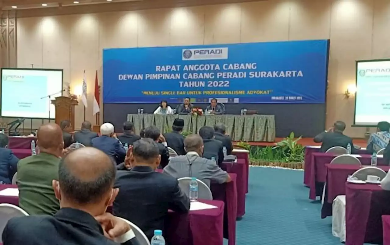 Rapat Anggota 2022, Peradi Solo Tekankan Profesionalisme Advokat