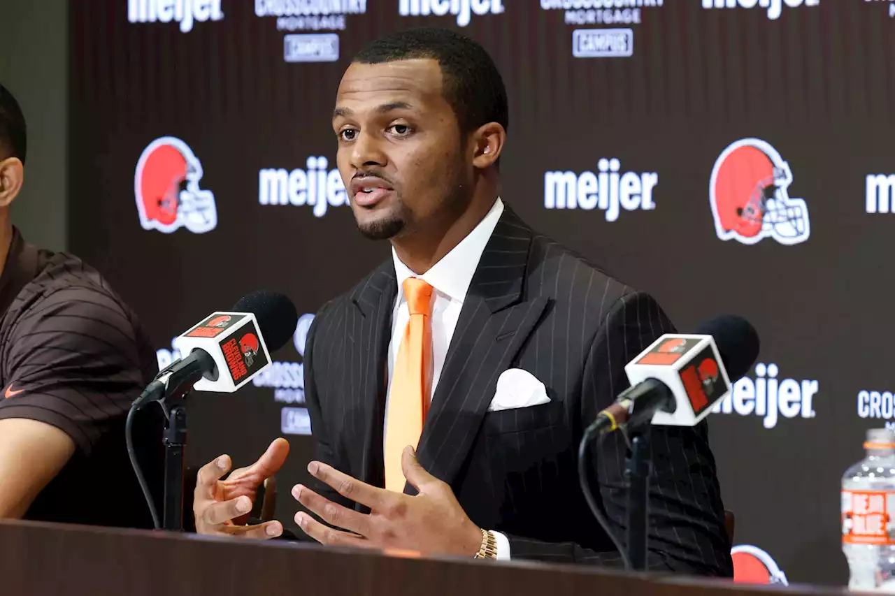 Deshaun Watson denies allegations as he’s introduced by Browns