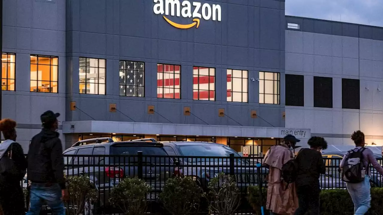 Amazon tries to stave off union drive on two fronts