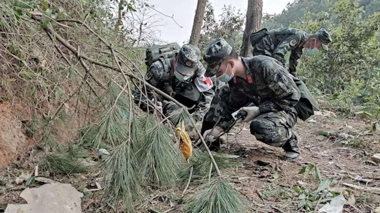 Encontraron la segunda caja negra del avión que se estrelló en China con 132 personas