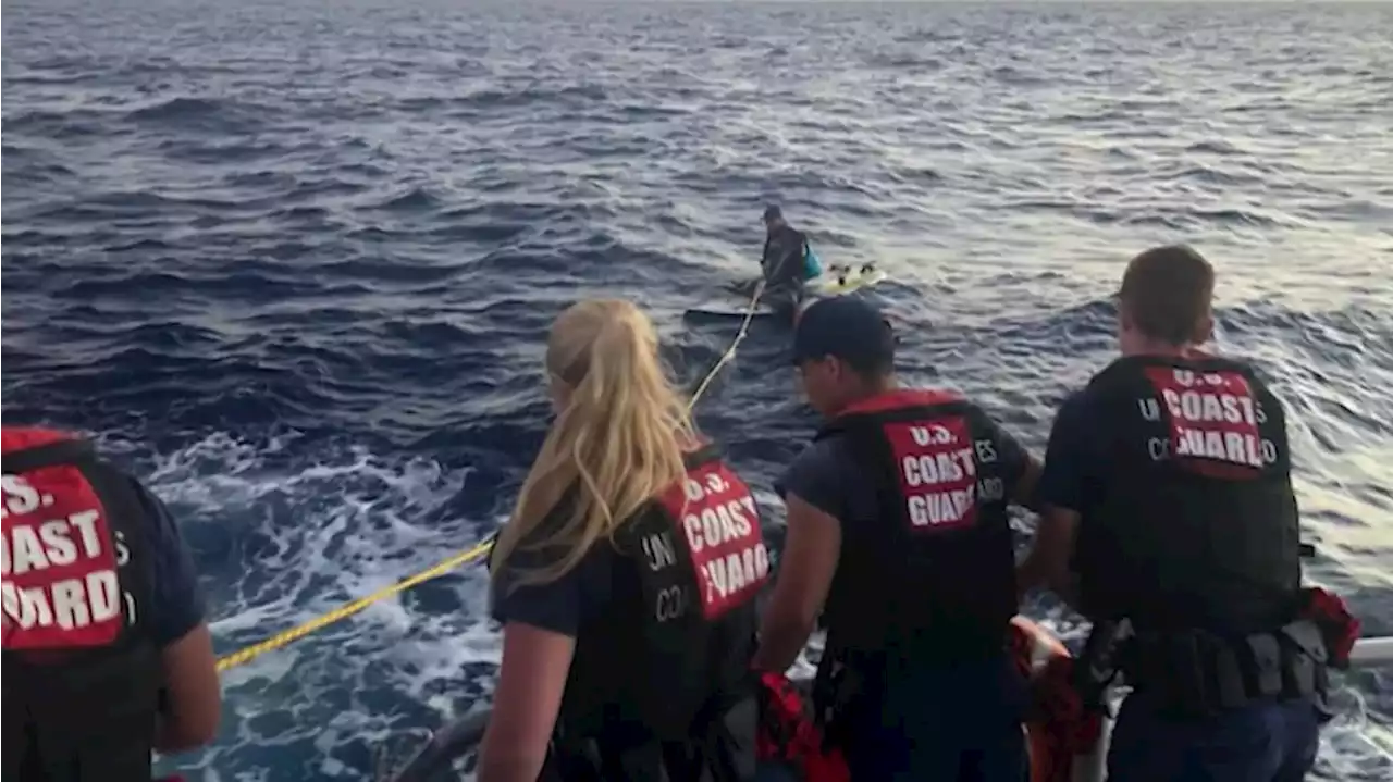 US Coast Guard rescues Cuban man stranded at sea for 24-plus hours