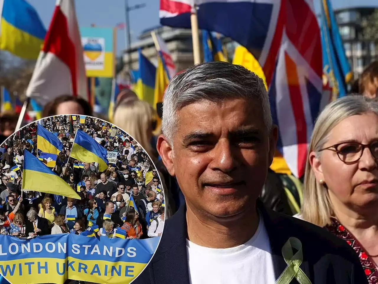 Thousands take to the streets for Ukraine solidarity march in London