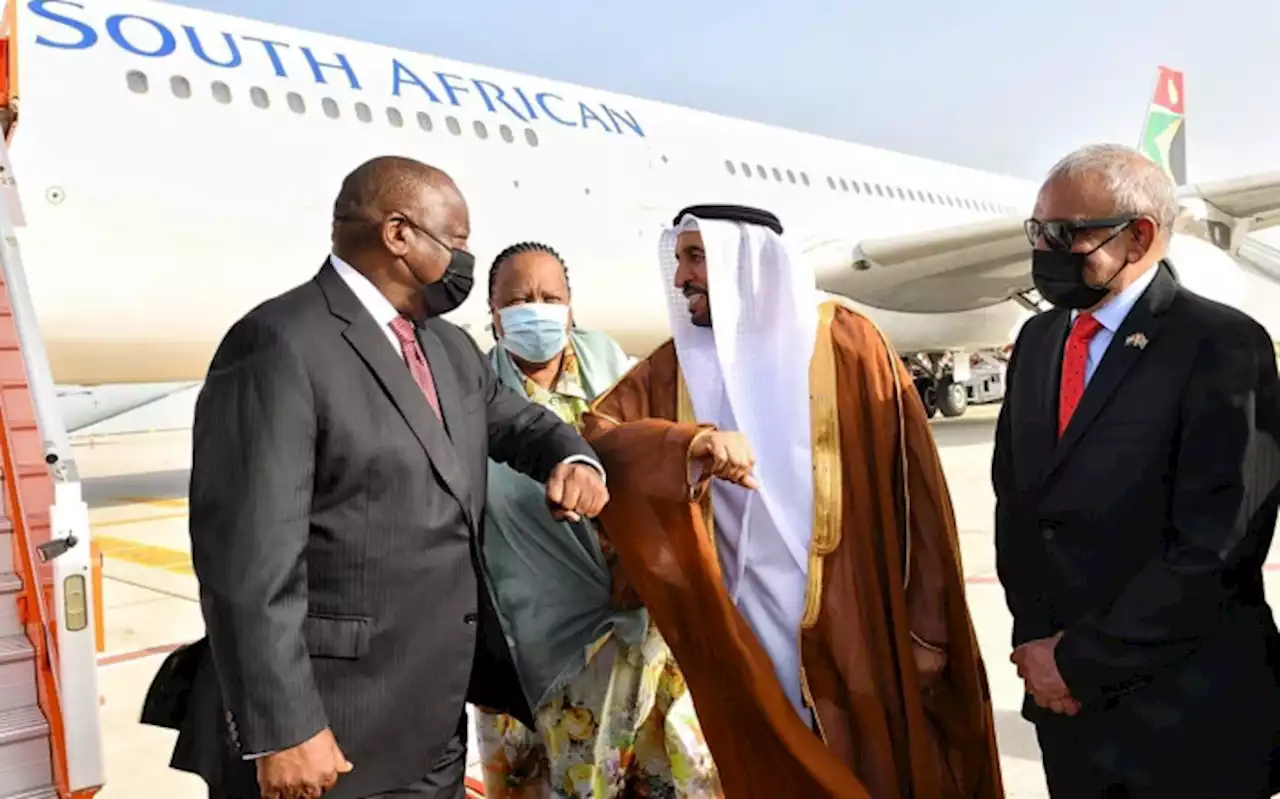 Ramaphosa arrives in UAE to lead South Africa Day celebrations at Dubai Expo