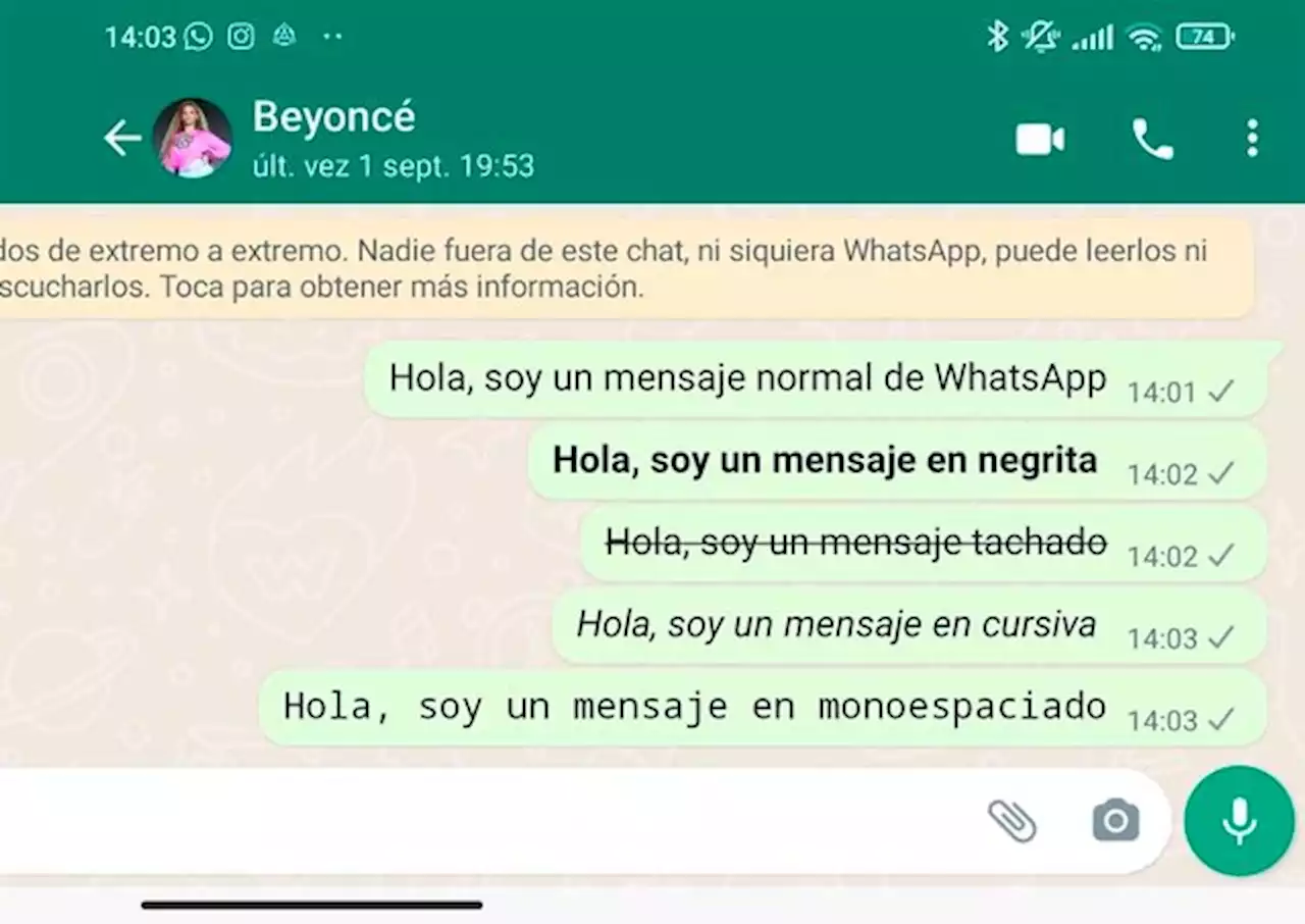 Cómo cambiar la letra o estilo de fuente en WhatsApp: 8 trucos