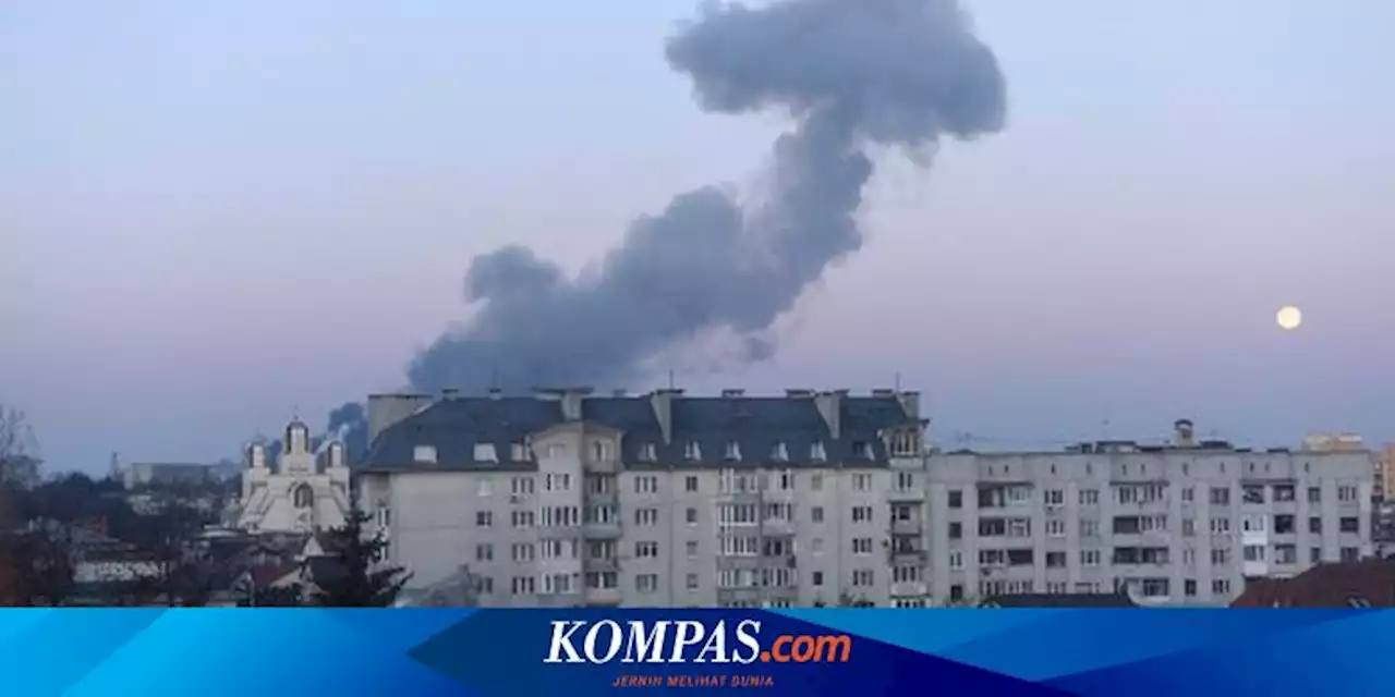 Serangan Rudal Mengenai Kota Lviv Ukraina, Ledakan Terdengar Kuat