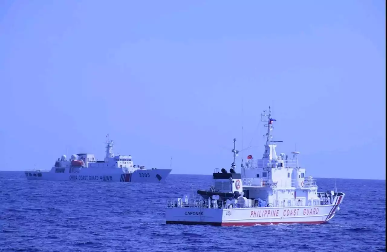 China Coast Guard ship ‘shadows’ PCG vessel in Bajo de Masinloc