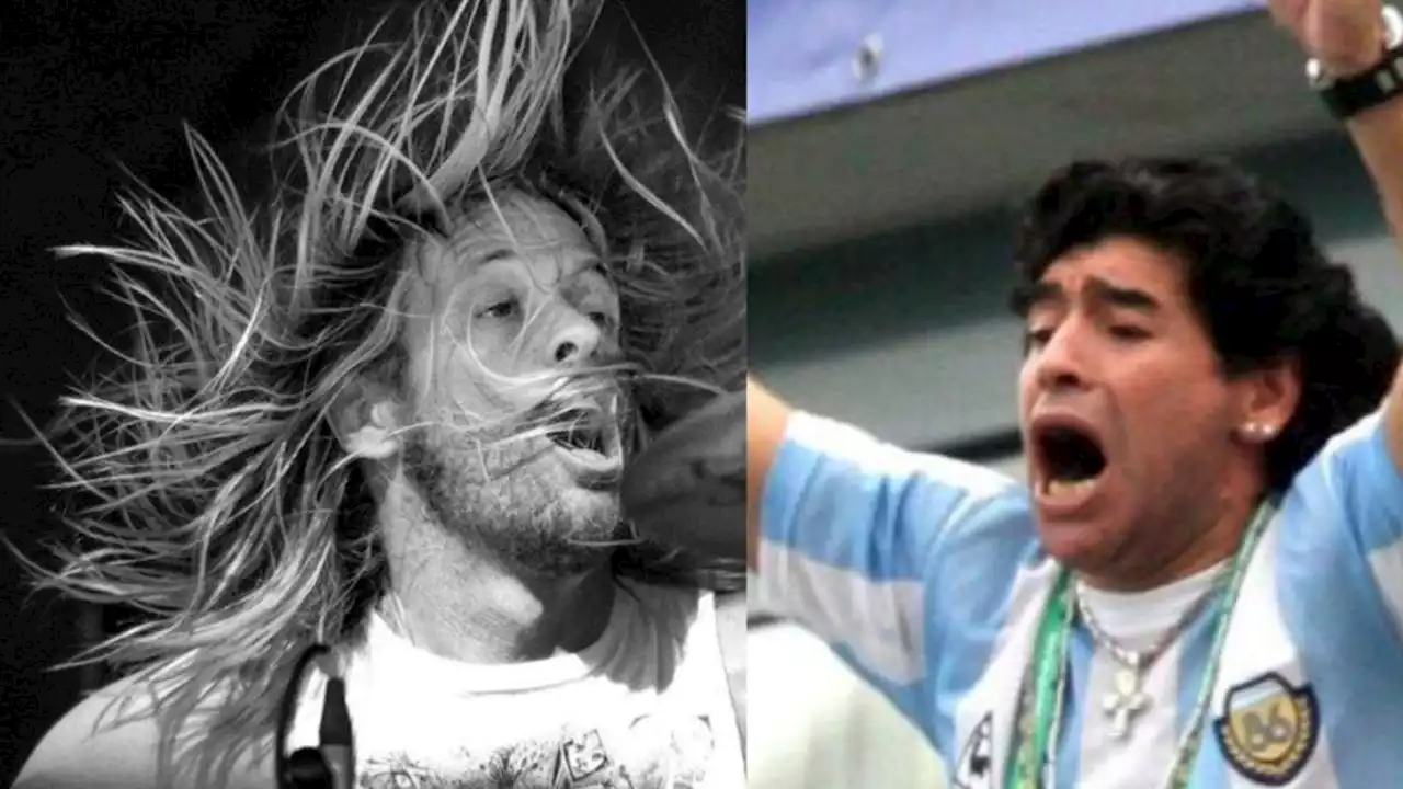 Las trágicas coincidencias entre las vidas de Maradona y el baterista de Foo Fighters