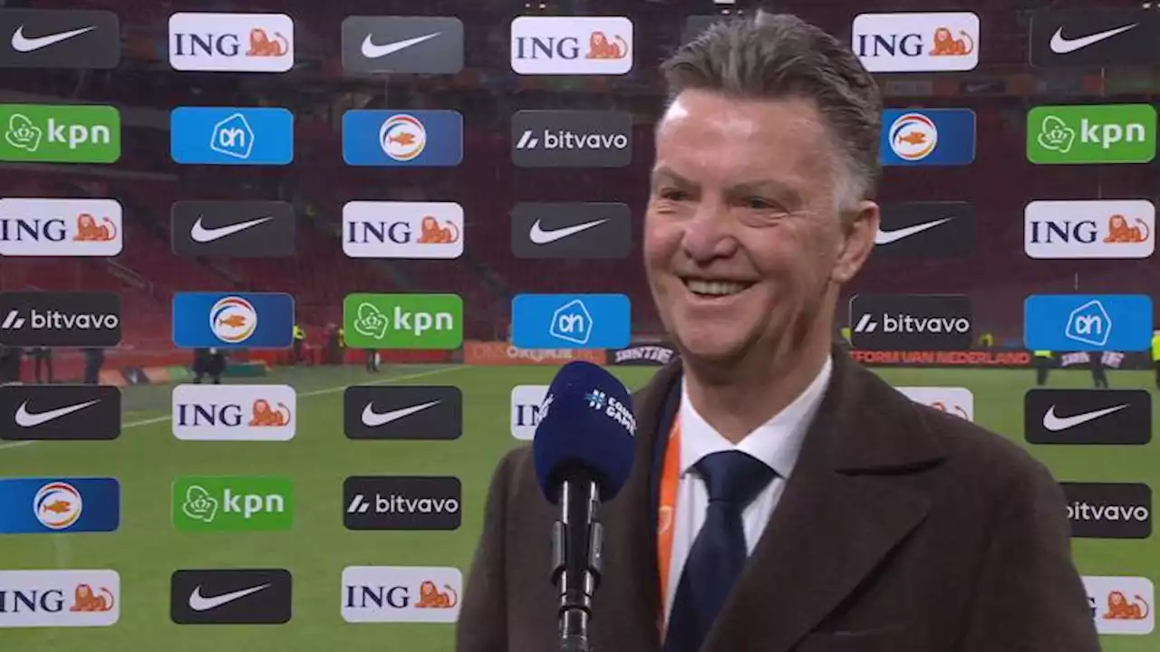 Van Gaal geniet, maar blijft kritisch: 'In tweede helft een te groot verval'