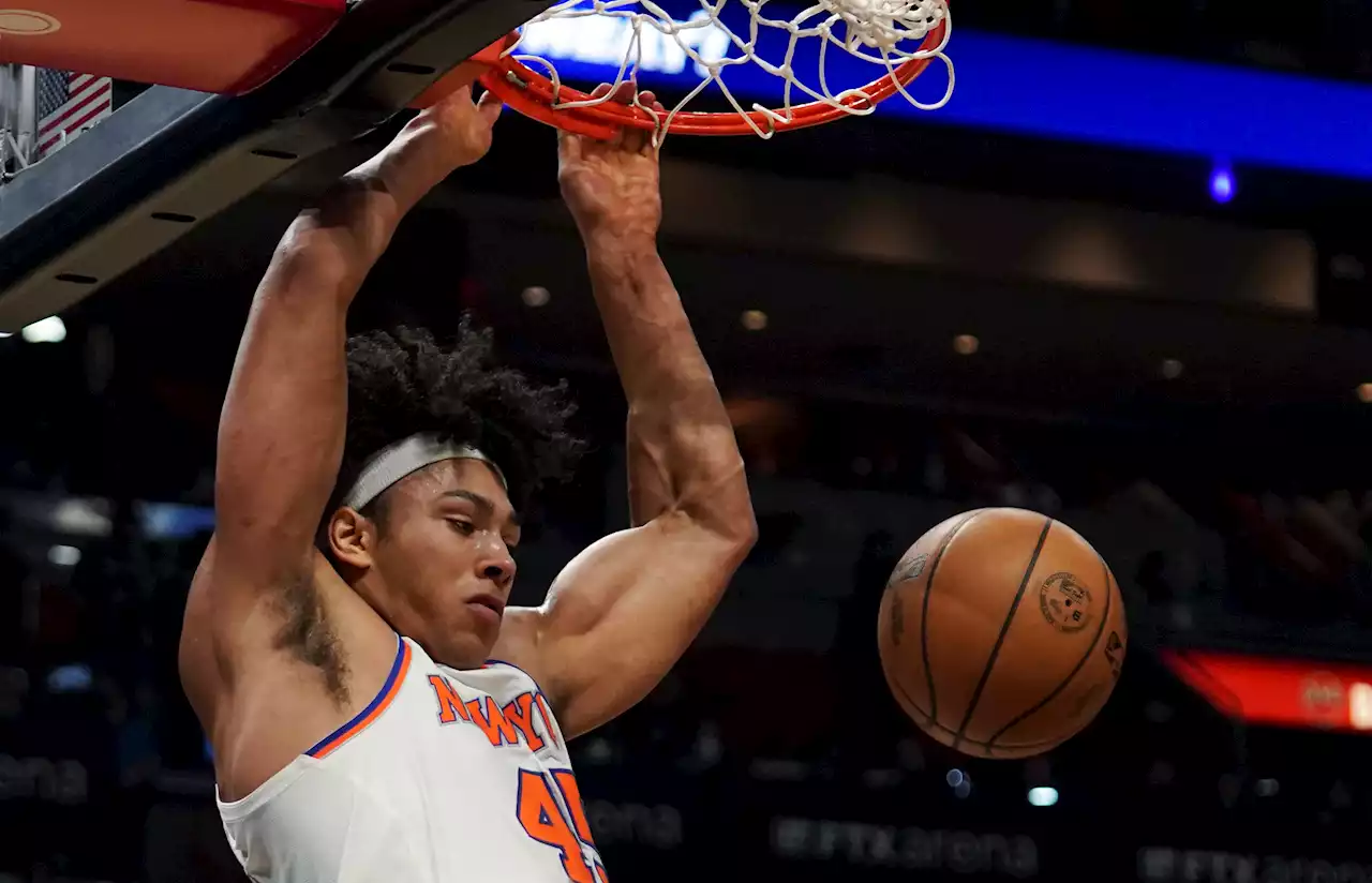 Knicks rookie Jericho Sims taking advantage of increased playing time