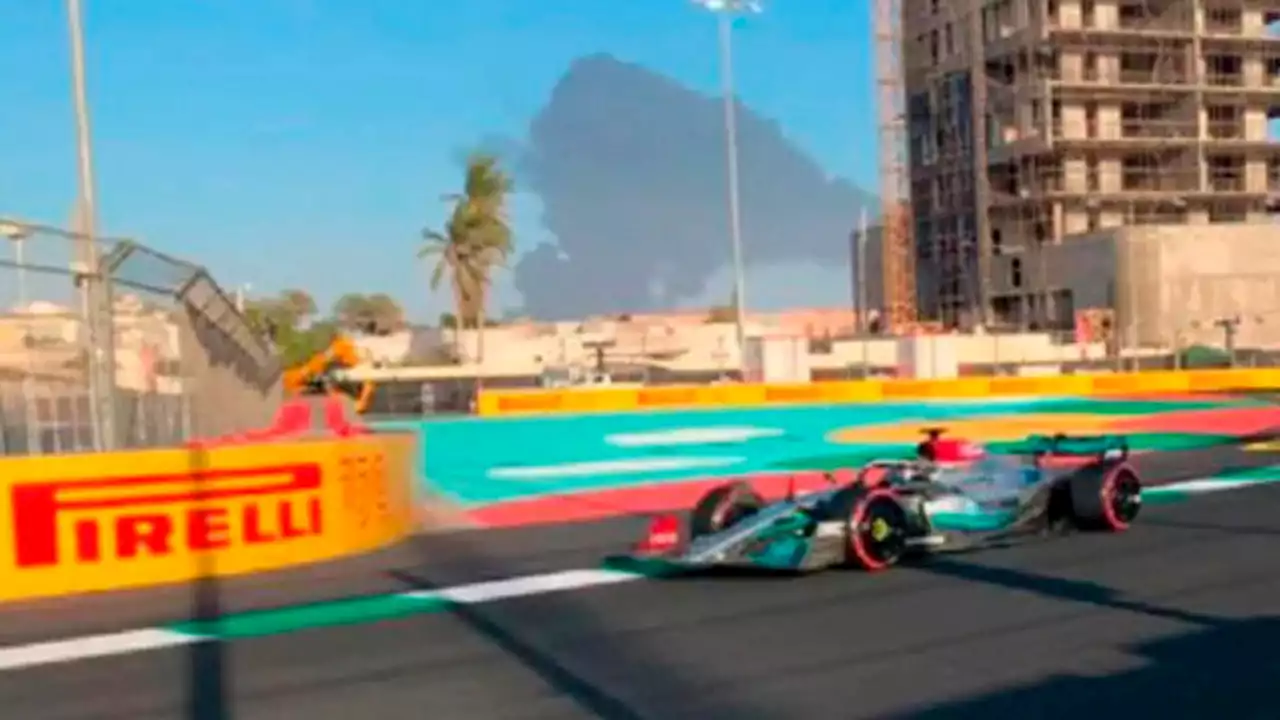 Fórmula 1: Un misil en cercanías al circuito de Jeddah en Arabia Saudita | Durante los ensayos para el segundo Gran Premio, en los que Leclerc fue el más rápido