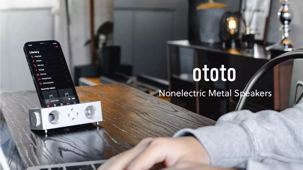 スマホを置くだけ！ 日本の下町工場が開発した電源不要のクールなスピーカー「ototo」 | Techable(テッカブル)