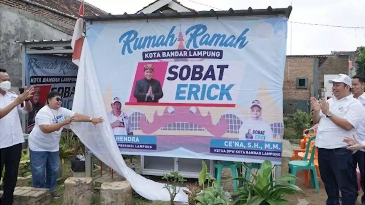 Sosialisasikan Erick Capres, Relawan Bikin Rumah Ramah di Lampung