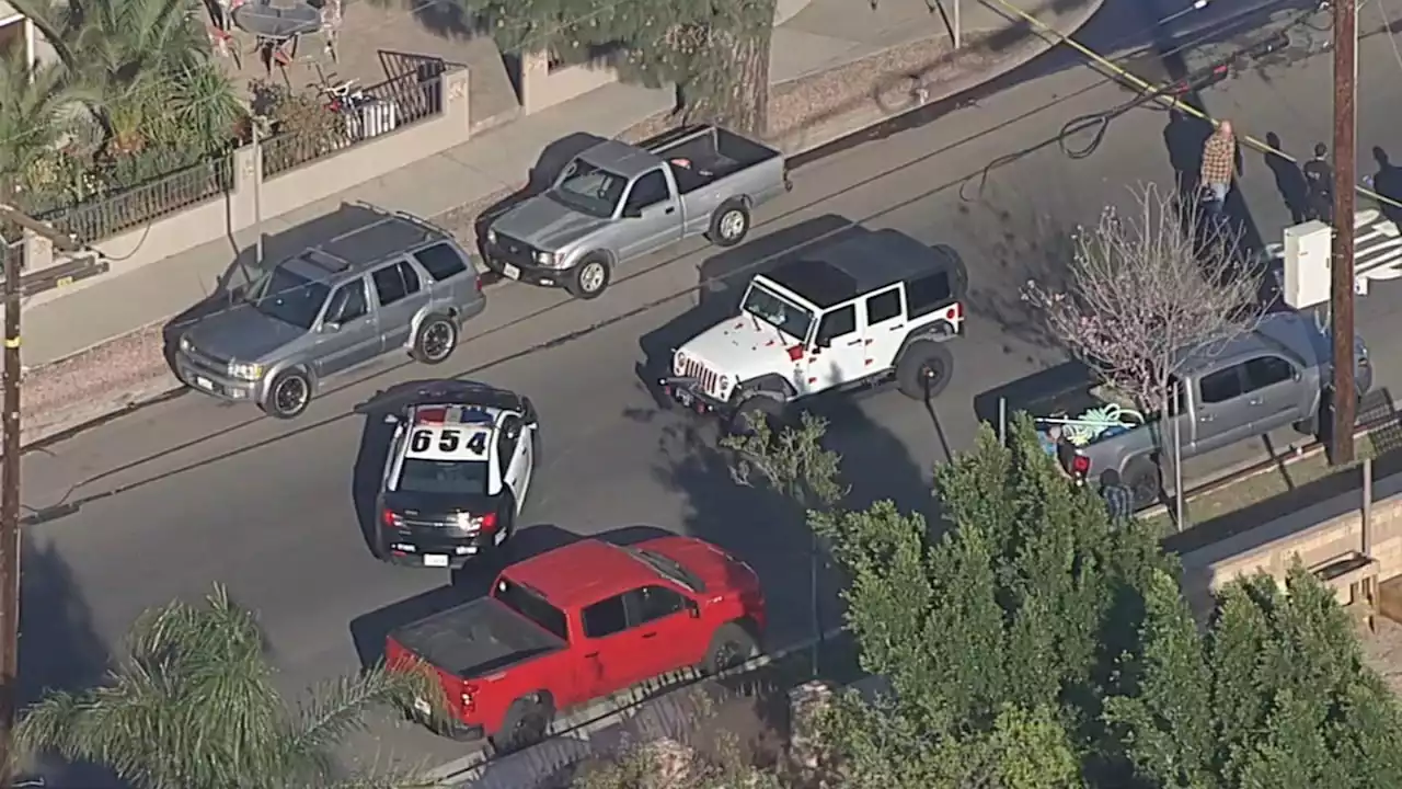 2 children hurt after car crashes into their bicycle in Sylmar, LAFD says