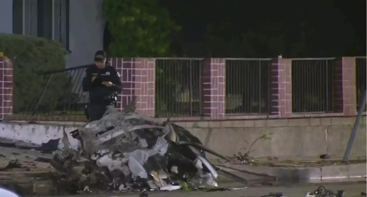 3 men killed in fiery Anaheim car wreck