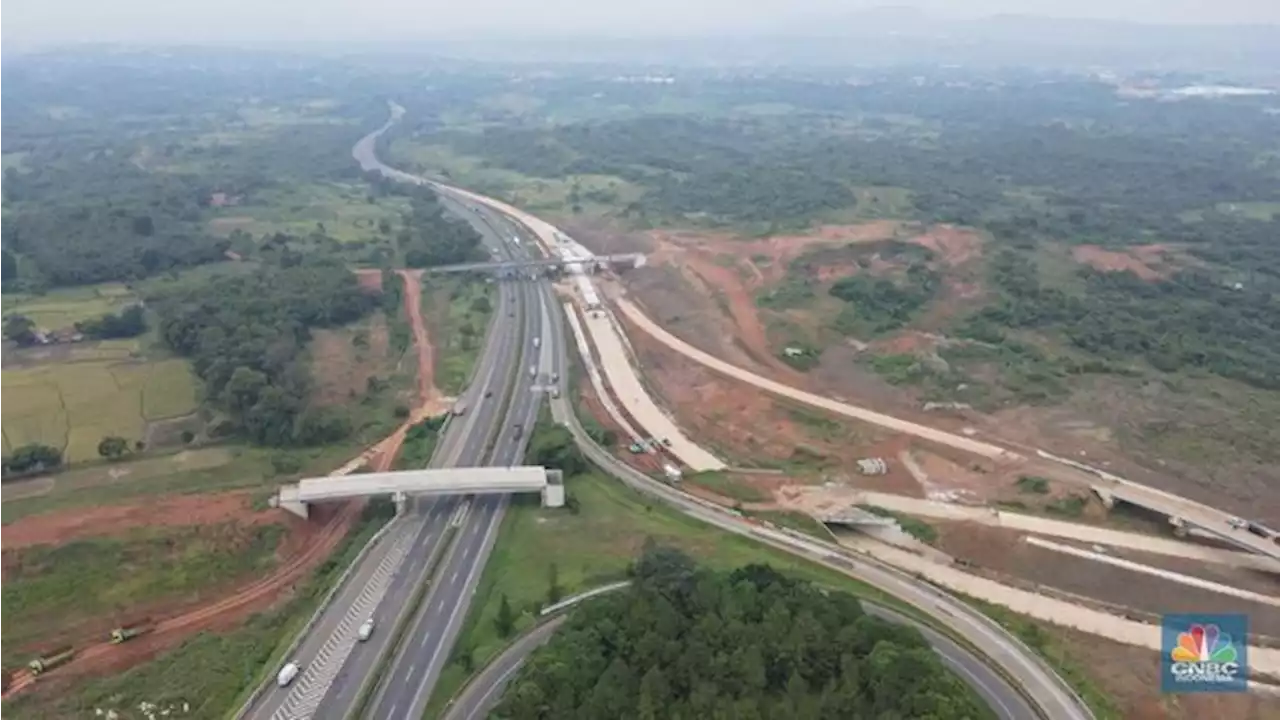 Keren! Tol Cikampek 'Terbelah Dua', Jalur Selatan Meliuk-Liuk