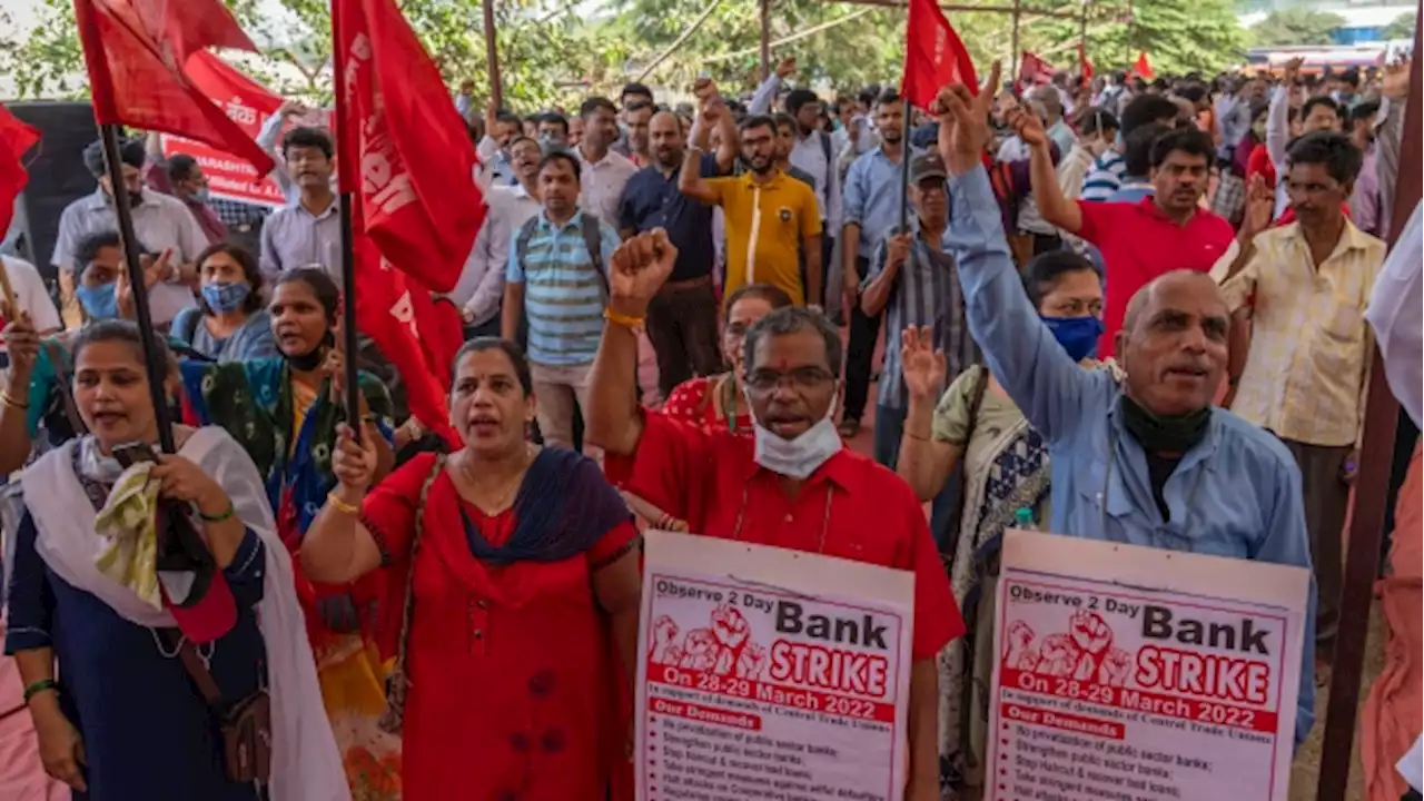 Workers strike across India for labor rights, better pay