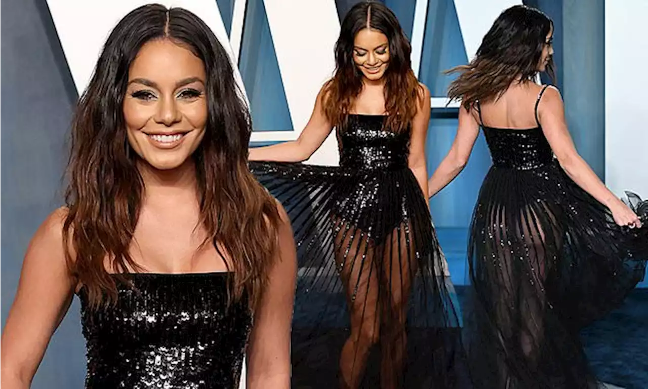 Vanessa Hudgens dazzles in a sequin Valentino gown