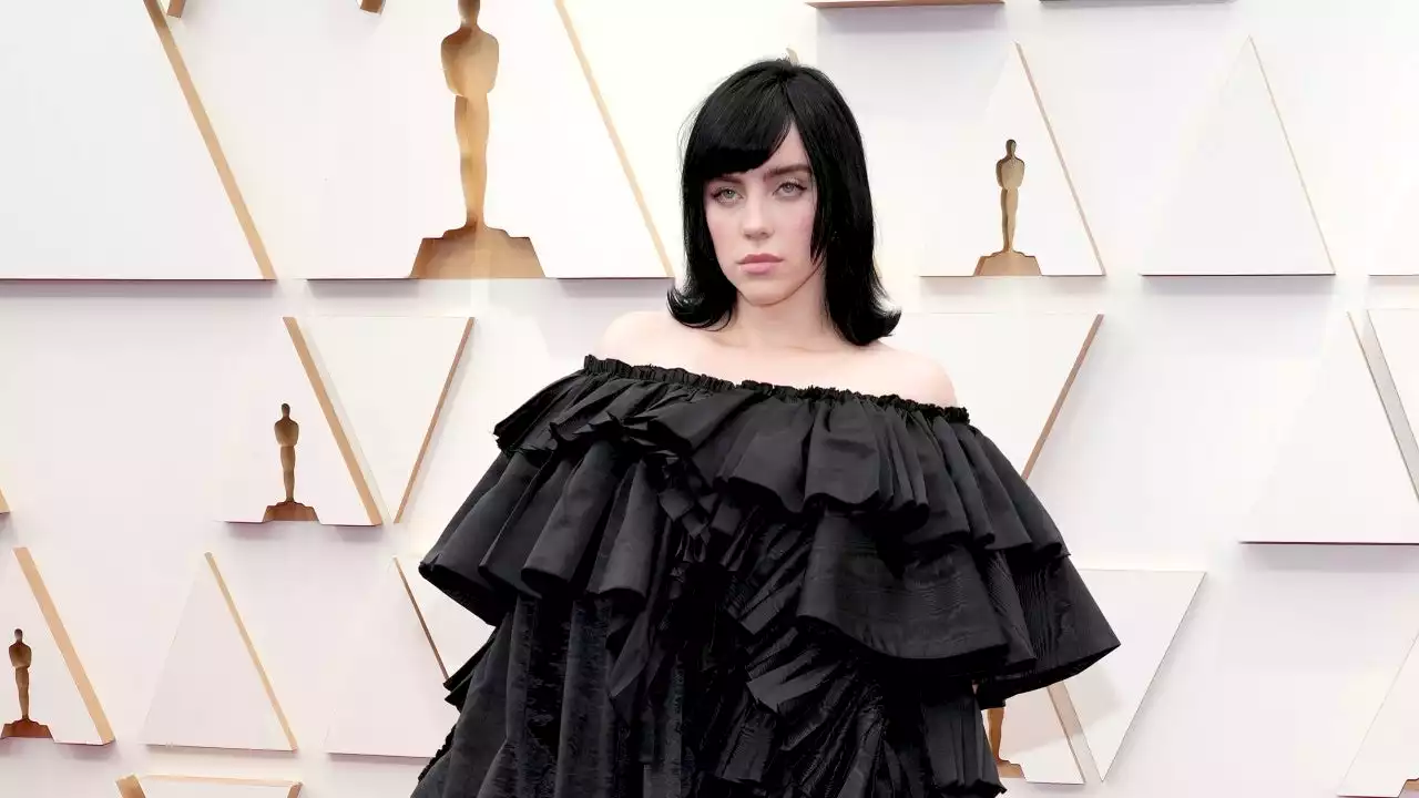 Billie Eilish Stuns in Gothic Gucci Gown on Oscars Red Carpet