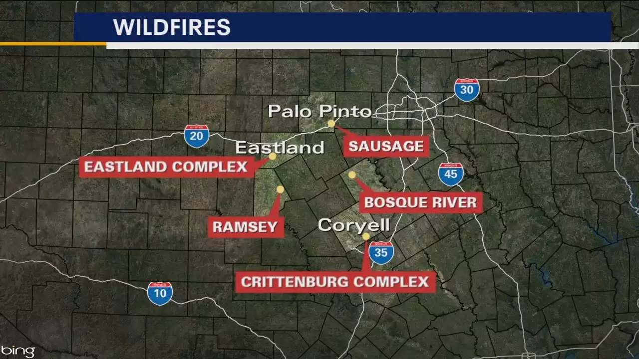 Wildfires cause smoky haze in North Texas sky