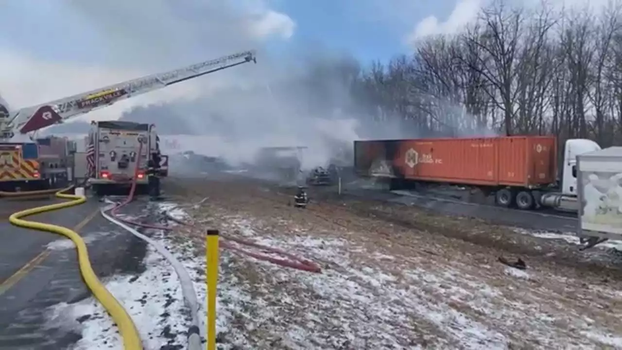 Pennsylvania pileup: Snow squall creates low visibility leading to multi-vehicle crash on I-81