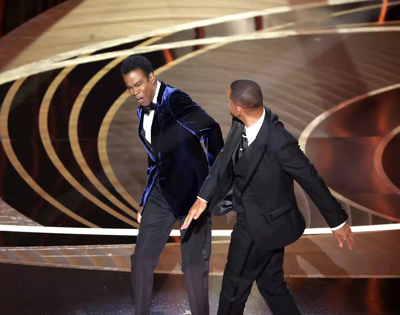 Will Smith Appears To Hit Chris Rock Live On Oscars Stage After Joke About His Wife Jada