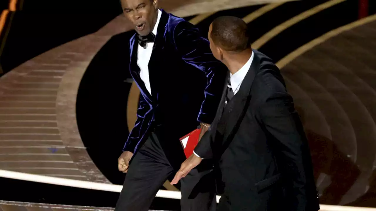 Will Smith slaps Chris Rock after Jada Pinkett Smith joke, then wins best actor Oscar