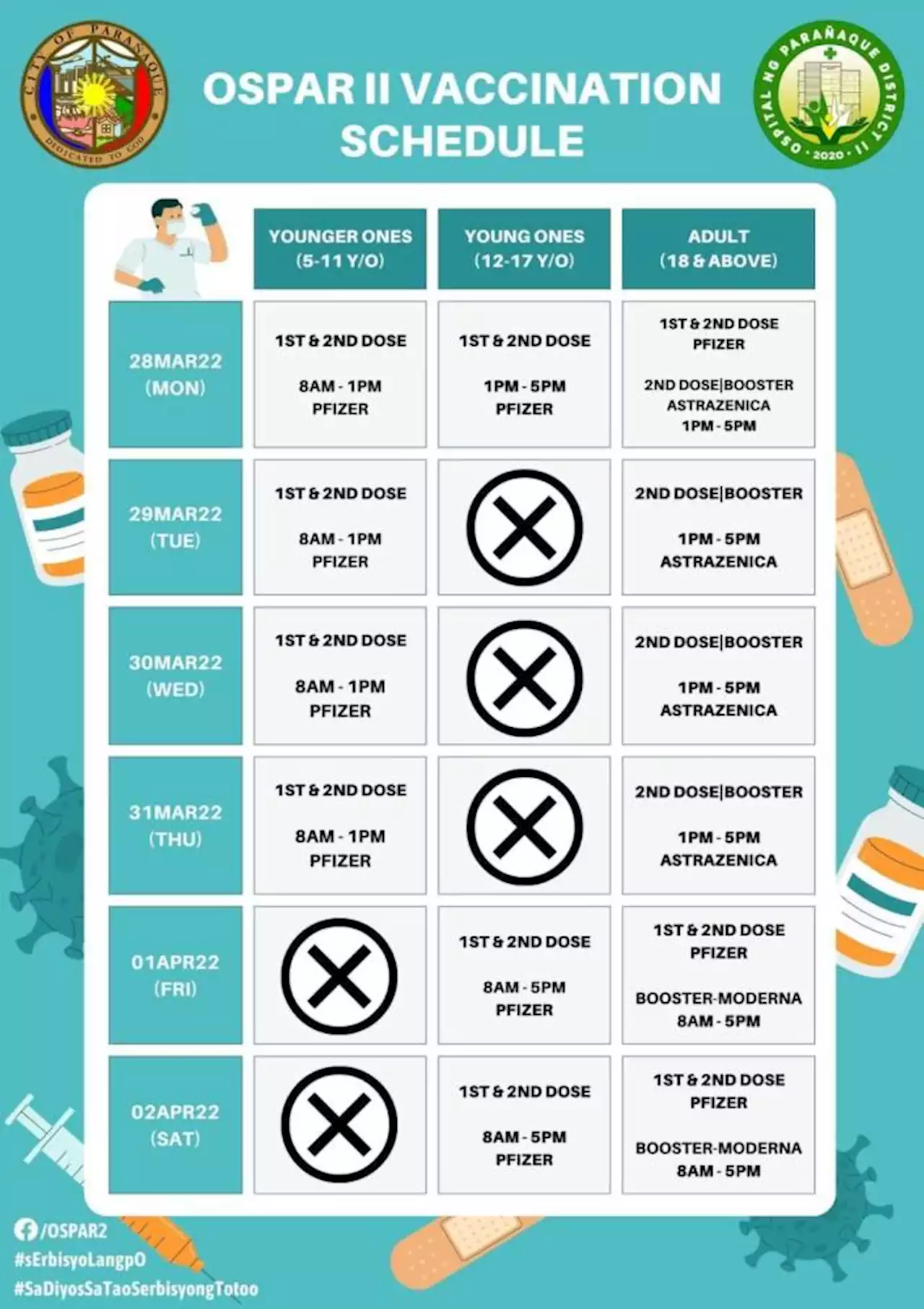 Ospital ng Paranaque II to accept walk-ins for booster shot