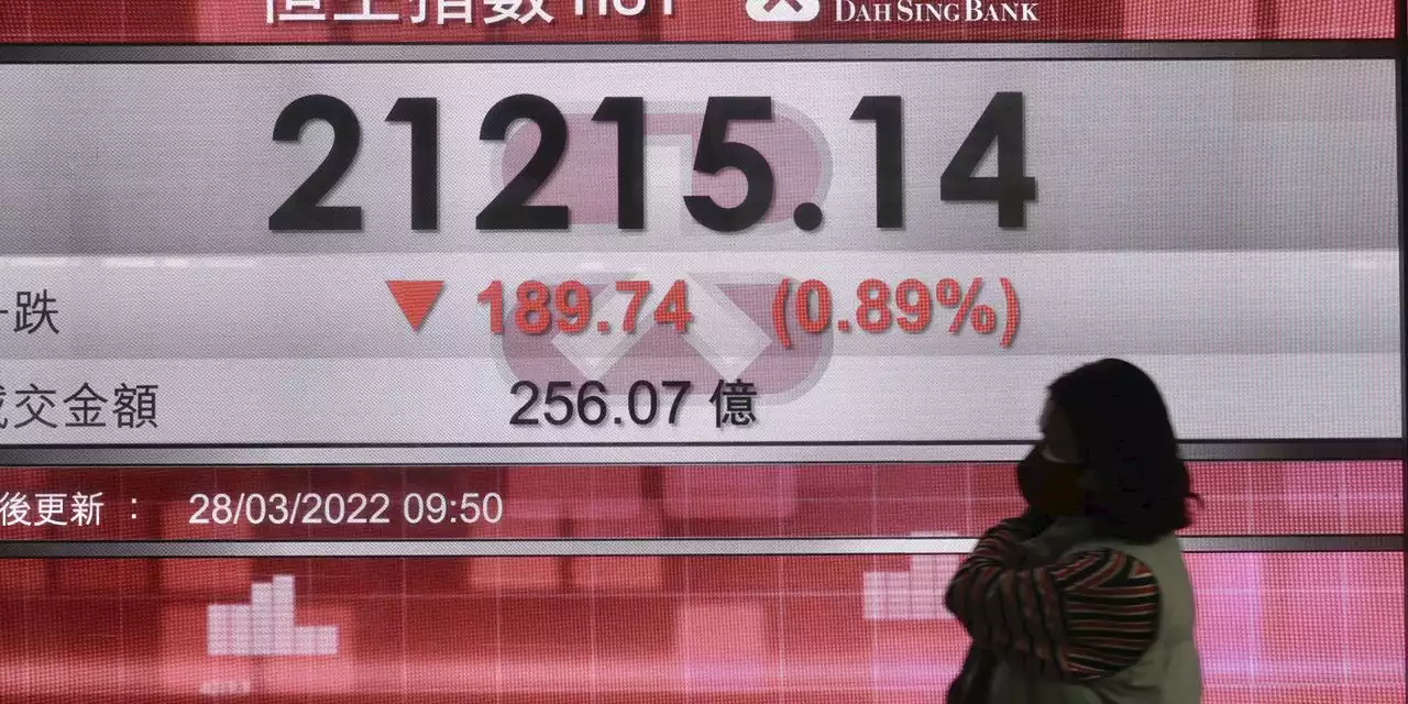 Asian markets mixed as markets eye Ukraine, inflation worries