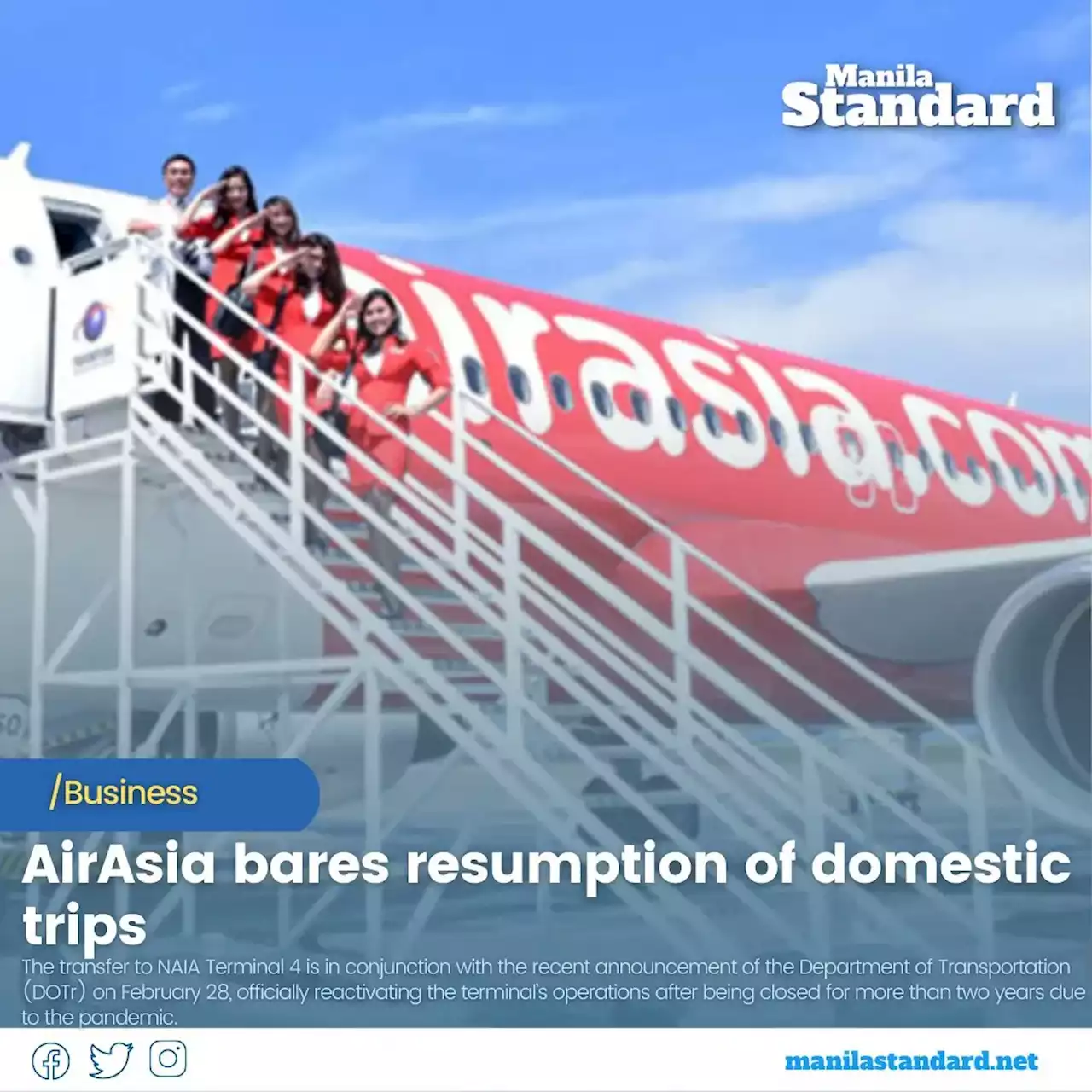 AirAsia bares resumption of domestic trips