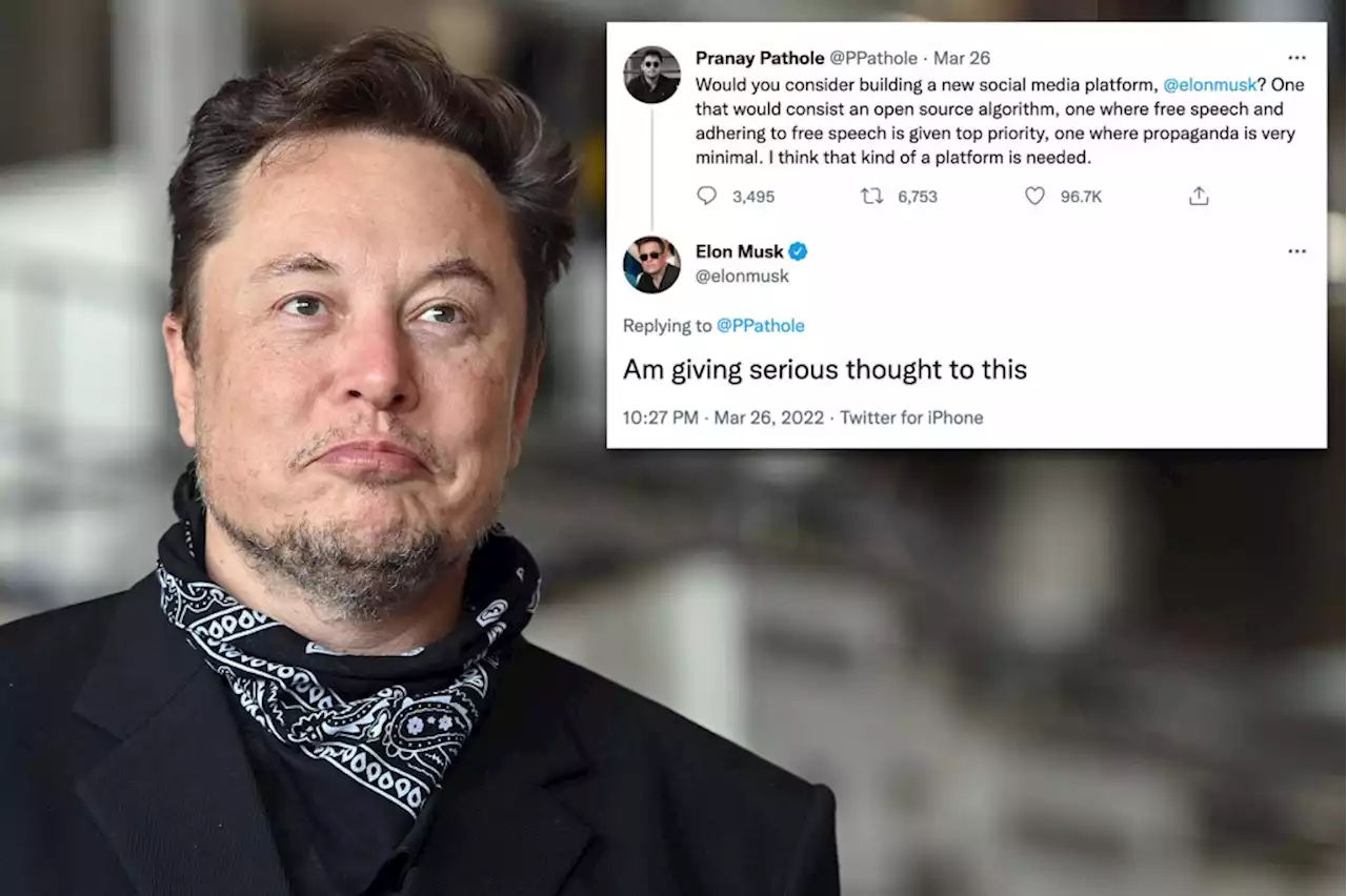 Elon Musk blasts Twitter, says he might creator competitor