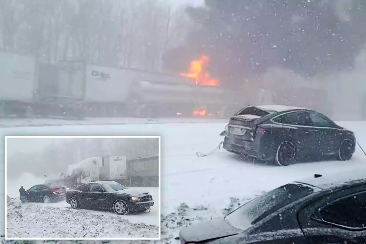 Horrific pileup kills at least 3, creates war zone on Pennsylvania highway