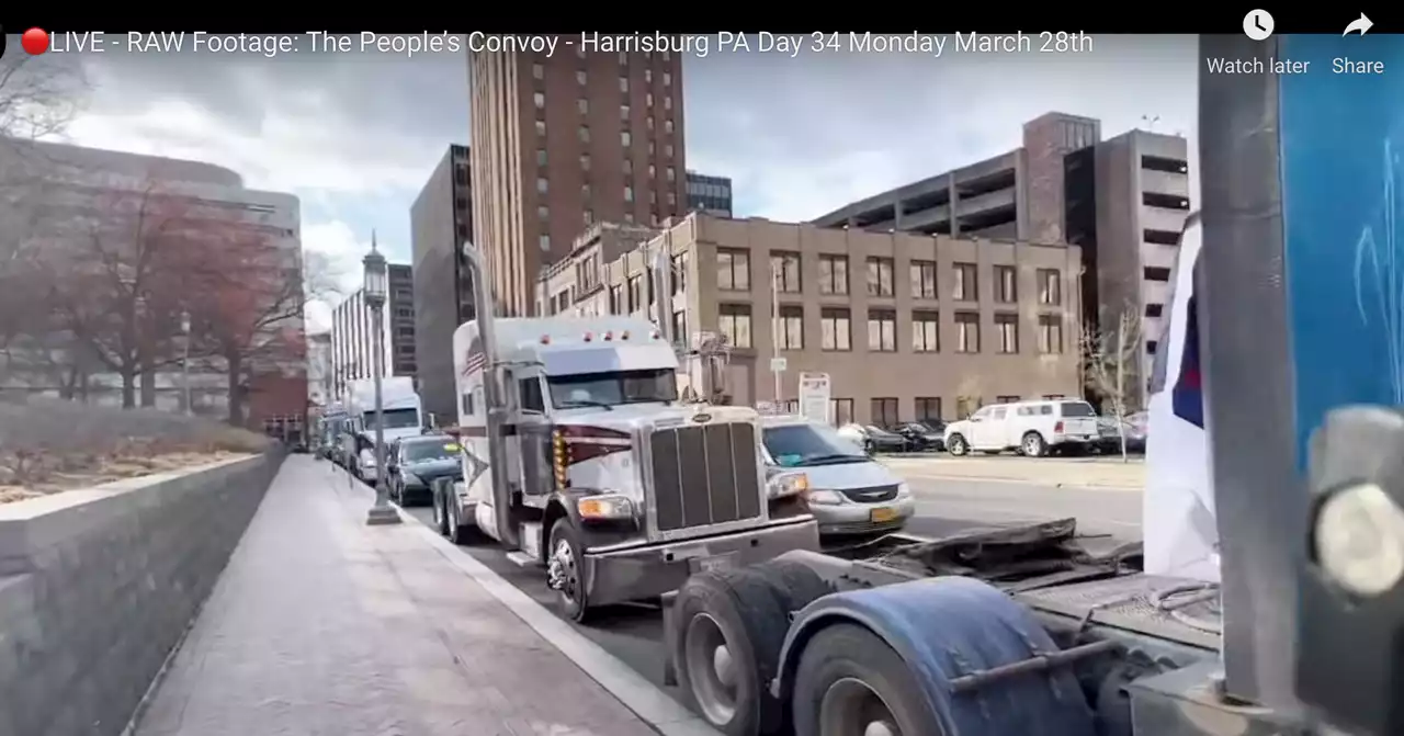 Truckers protest hinders morning rush-hour traffic in Harrisburg