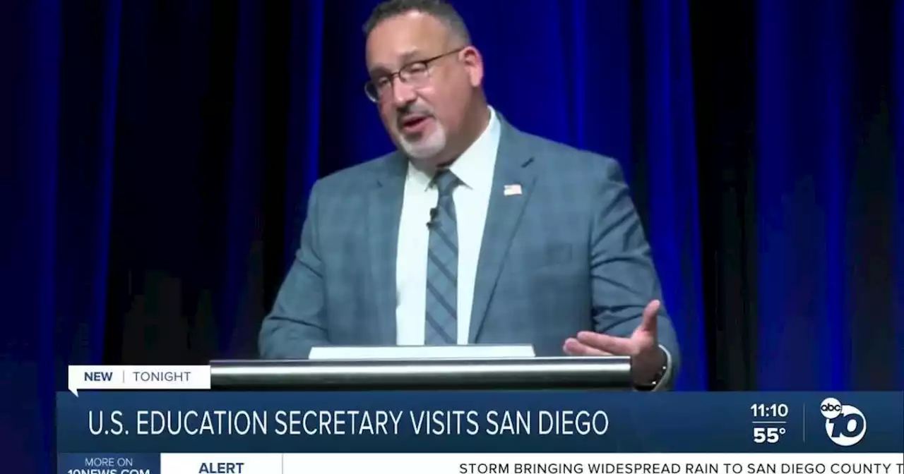 U.S. Secretary of Education visits San Diego during education summit in San Diego